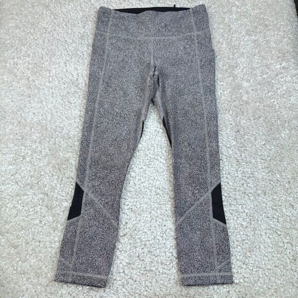 Lululemon Pace Rival Crop Legging Sea Spray Alpine White/Black Chrome - Picture 3 of 11